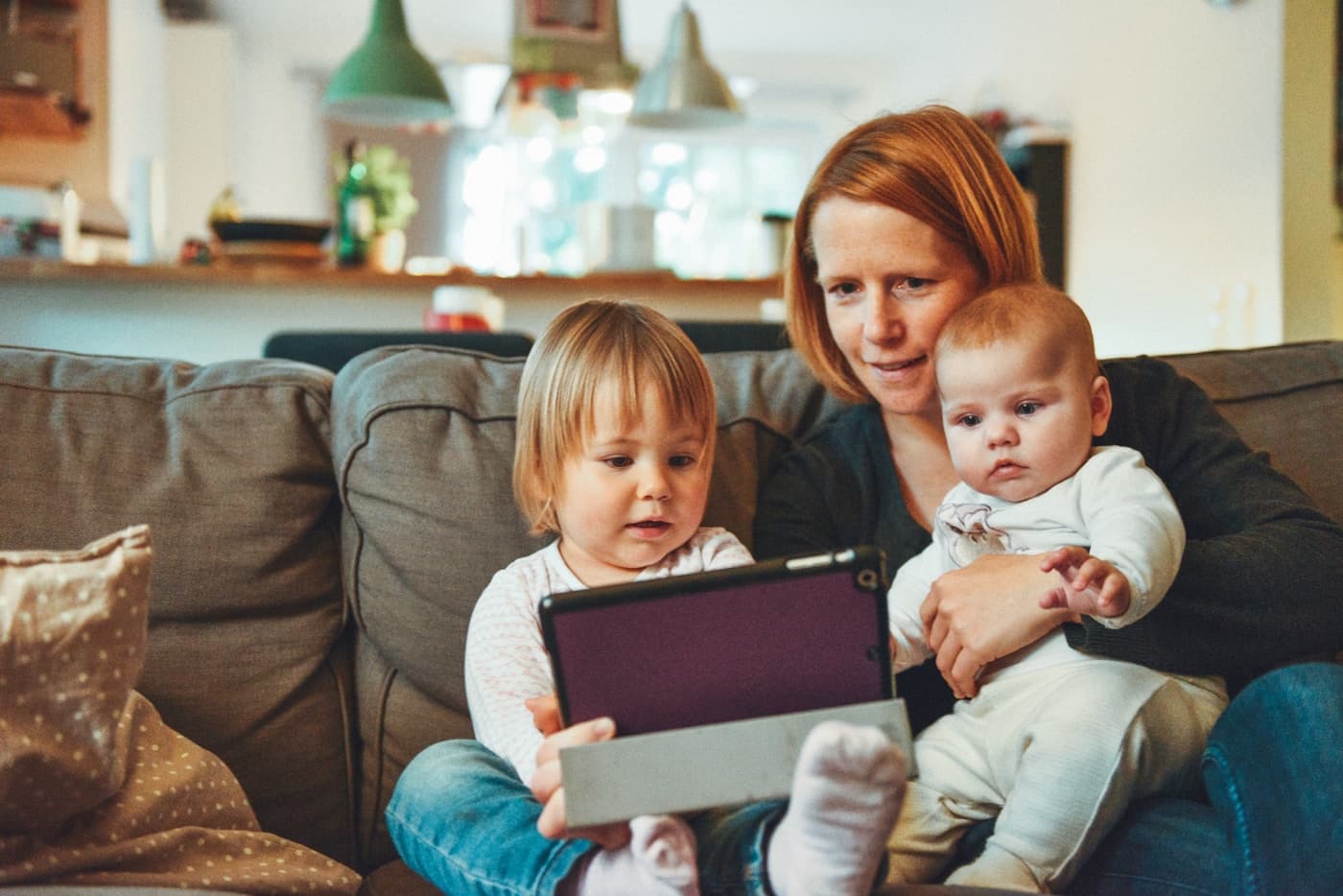 Parent having an open conversation with their child